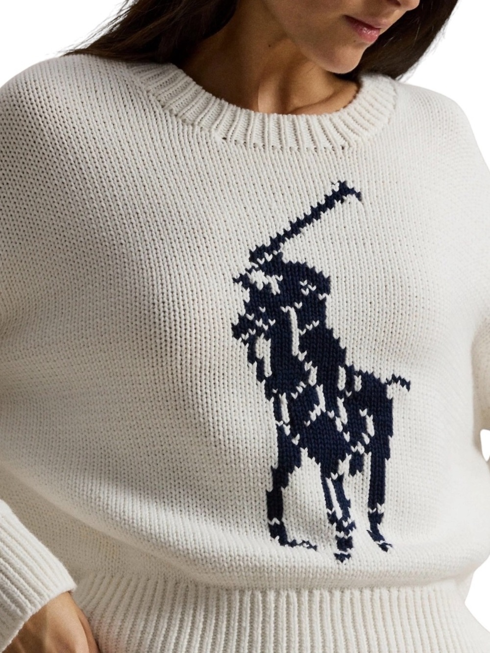 Polo Ralph Lauren Big Pony Cotton Crewneck Sweater, NWT medium